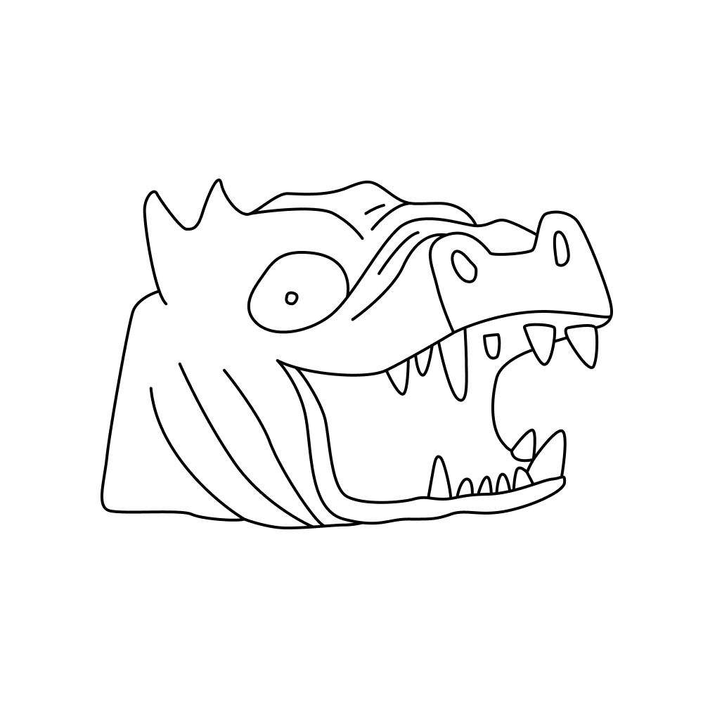 Pink Snout Hippo_outlined